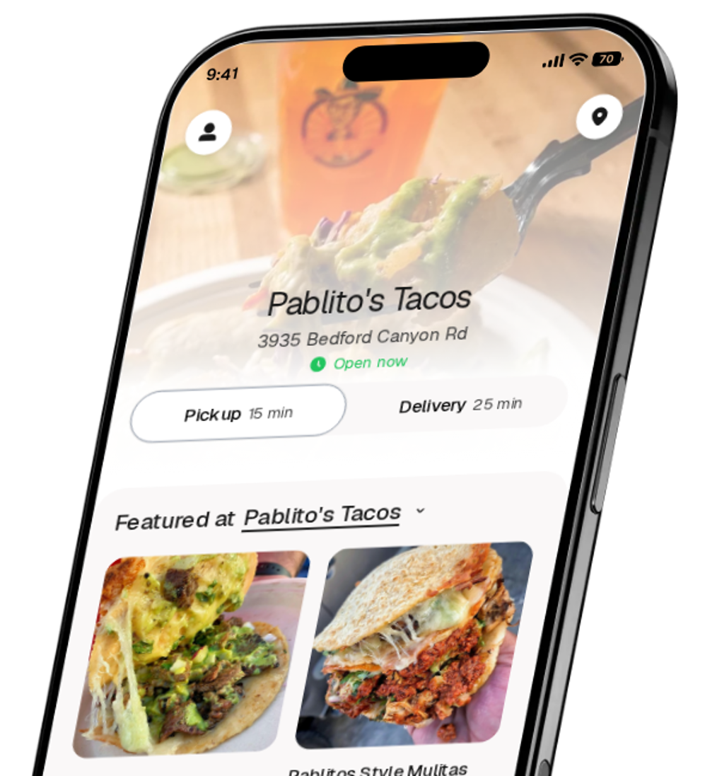 Pablito's Tacos app preview