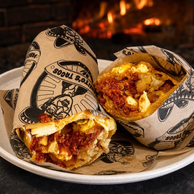 Chorizo Breakfast Burrito.